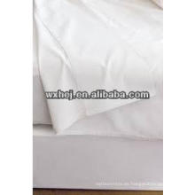 tela de lino de cama de algodón egipcio blanco hotel polyeseter